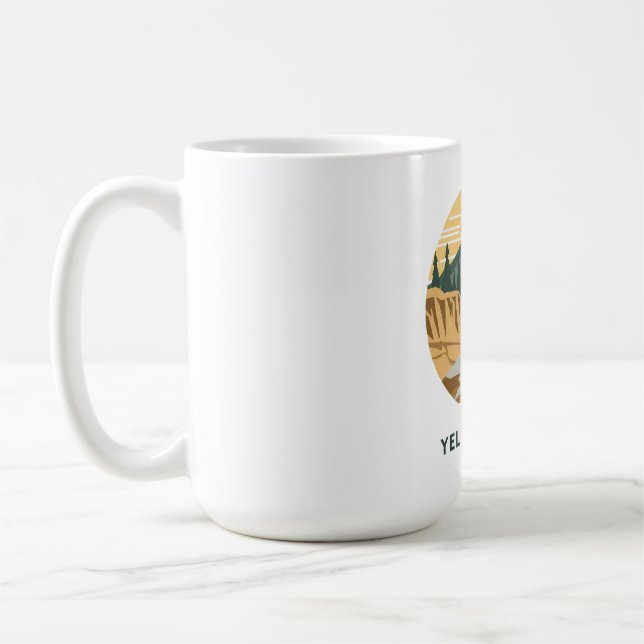 Yellowstone National Park Adventure Coffee Mug (Left)