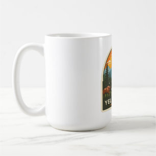 Yellowstone National Park Adventure Design Coffee Mug