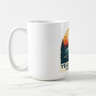 Yellowstone National Park Adventure Design Coffee Mug
