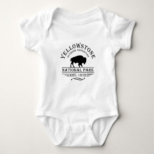 yellowstone national park baby bodysuit