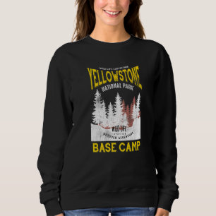Yellowstone National Park Base Camp Wild Life Adve Sweatshirt