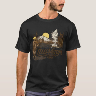 Yellowstone National Park Bear & Fiddle  Faithful T-Shirt