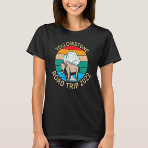 Yellowstone National Park Bison Buffalo Trip 2022 T-Shirt