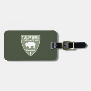 Yellowstone National Park Bison Luggage Tag