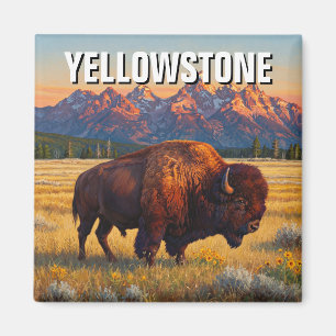 Yellowstone National Park bison Magnet