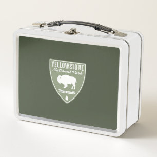 Yellowstone National Park Bison Metal Lunch Box