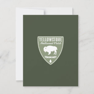 Yellowstone National Park Bison Thank You Card