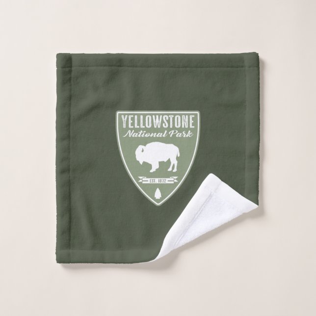 Yellowstone National Park Bison Wash Cloth (Wash Cloth)