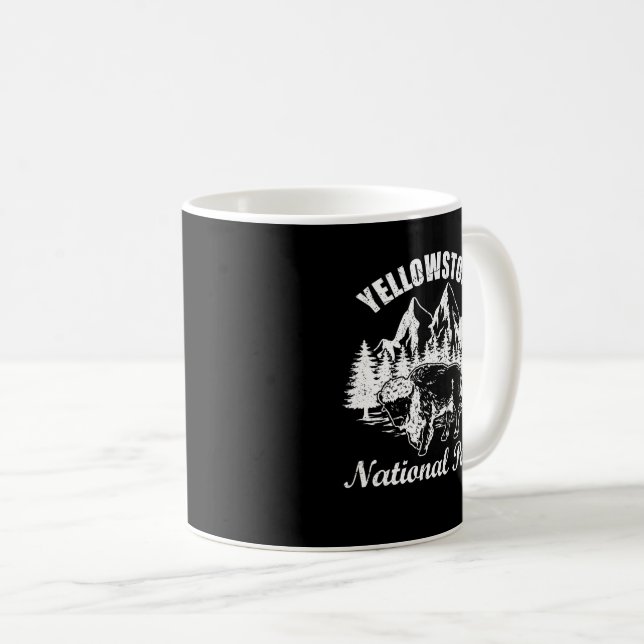 Yellowstone National Park Bison Yellowstone Coffee Mug (Front Right)