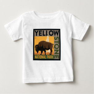 Yellowstone National Park   Buffalo Baby T-Shirt