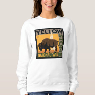 Yellowstone National Park   Buffalo Sweatshirt
