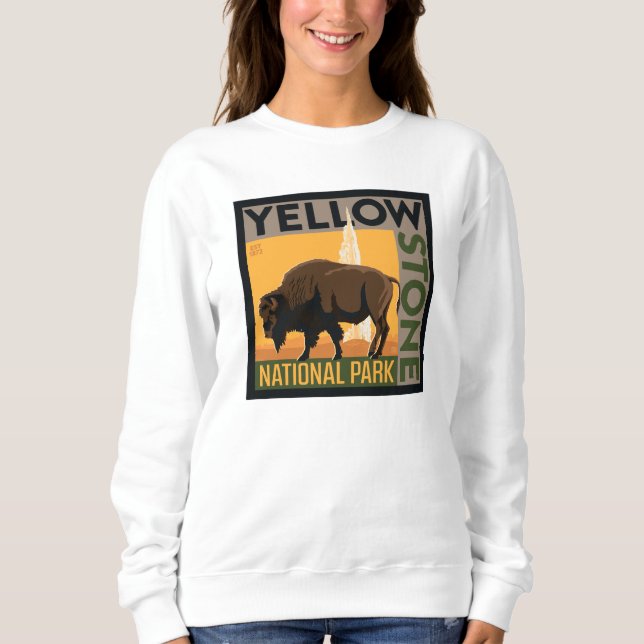 Yellowstone National Park | Buffalo Sweatshirt (Front)