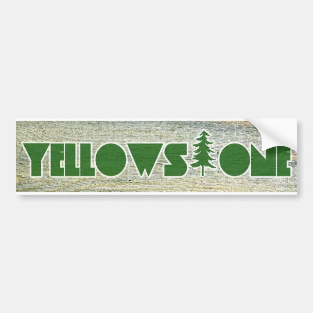 Yellowstone National Park Bumper Sticker (Front)