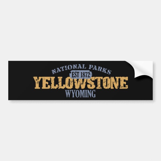 Yellowstone National Park Bumper Sticker (Front)