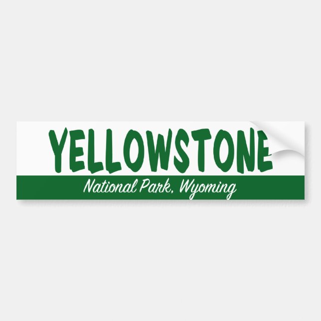 Yellowstone National Park Bumper Sticker (Front)