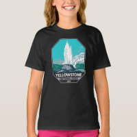 Yellowstone National Park Castle Geyser Vintage  