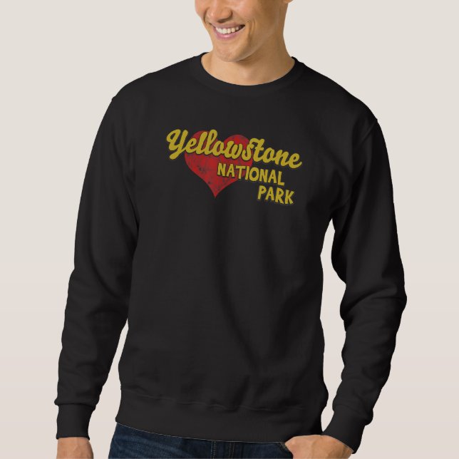 Yellowstone National Park Classic Design Sweatshirt (Front)