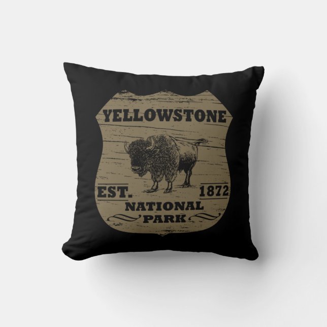 Yellowstone national park cushion (Front)