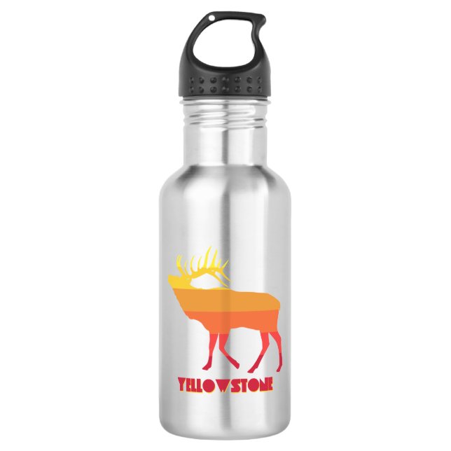 Yellowstone National Park Elk 532 Ml Water Bottle (Front)