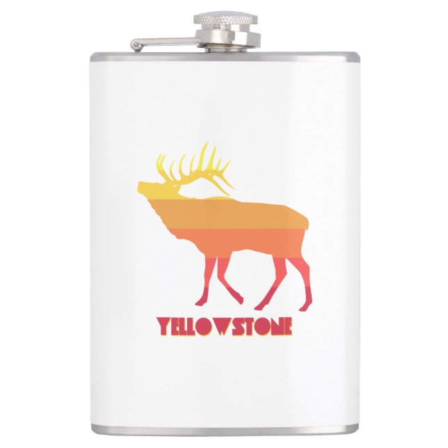 Yellowstone National Park Elk Hip Flask (Front)