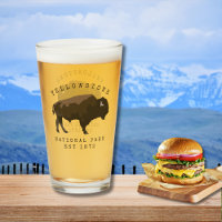 Yellowstone National Park Established Dated Bison 