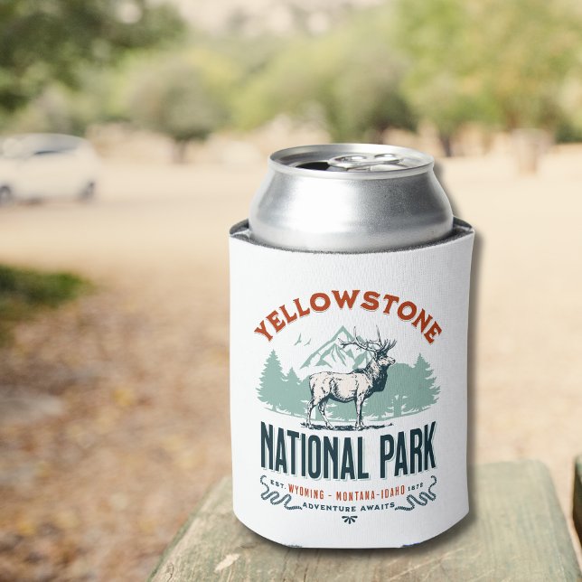 Yellowstone National Park Forest Landscape Can Cooler (Creator Uploaded)