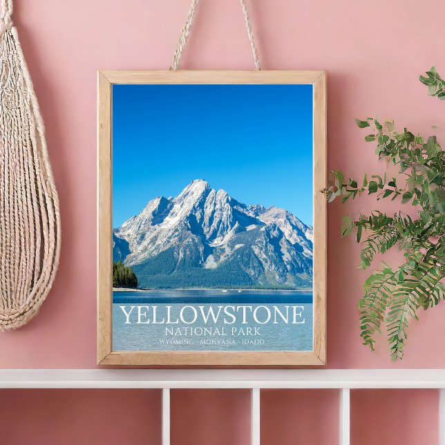 Yellowstone National park Forest Landscape Photo Poster (Creator Uploaded)