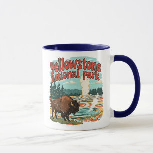 Yellowstone National Park Geyser Hot Spring  Mug
