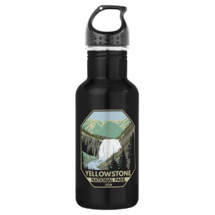 Yellowstone National Park Gibbon Falls Vintage  532 Ml Water Bottle