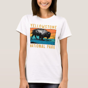 Yellowstone National Park Gifts USA Bison Buffalo T-Shirt