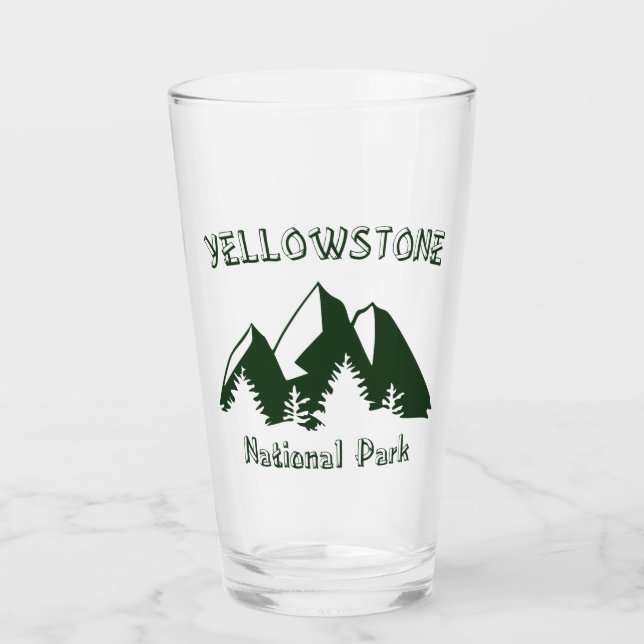 Yellowstone National Park Glass (Front)
