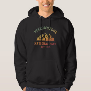 Yellowstone National Park Gradient Hiking Camping Hoodie
