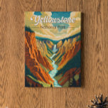 Yellowstone National Park Grand Canyon Retro Art Poster<br><div class="desc">Yellowstone vector artwork design. The park features dramatic canyons,  alpine rivers,  lush forests,  hot springs and gushing geysers,  including its most famous,  Old Faithful.</div>