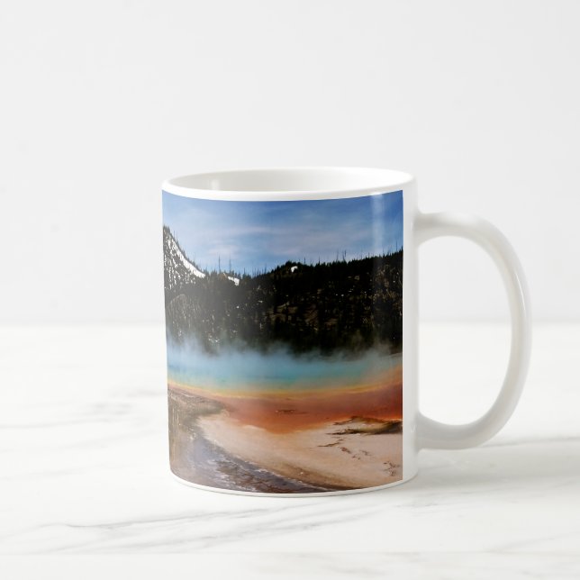 YELLOWSTONE NATIONAL PARK, GRAND PRISMATIC COFFEE MUG (Right)