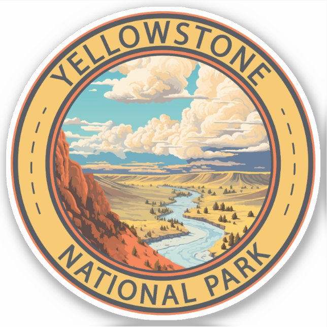 Yellowstone National Park Hayden Valley Travel Art (Front)