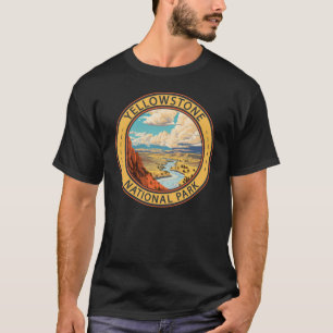 Yellowstone National Park Hayden Valley Travel Art T-Shirt