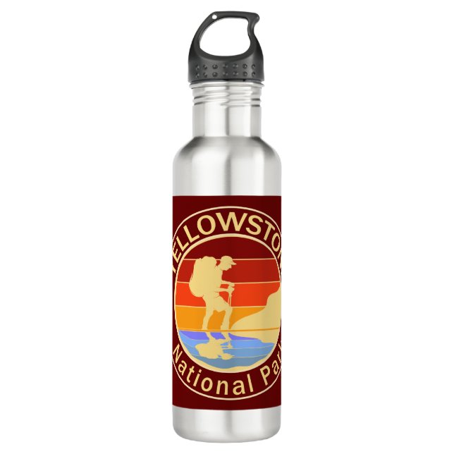Yellowstone National Park Hike 710 Ml Water Bottle (Front)
