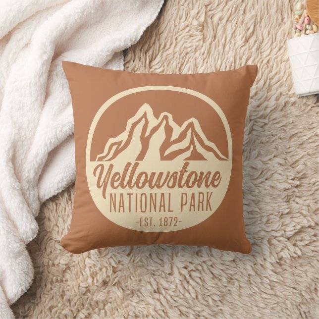 Yellowstone National Park Hiking Camping Cushion (Blanket)