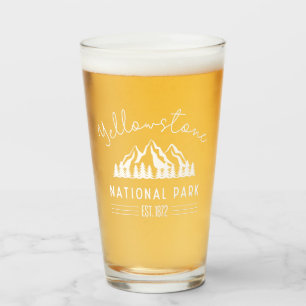 Yellowstone National Park Hiking Camping Glass
