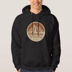 Yellowstone National Park Hiking Camping Hoodie