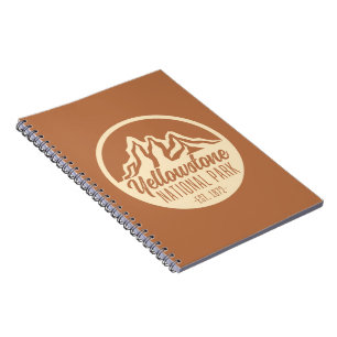 Yellowstone National Park Hiking Camping Notebook