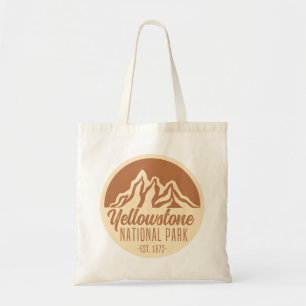 Yellowstone National Park Hiking Camping Tote Bag
