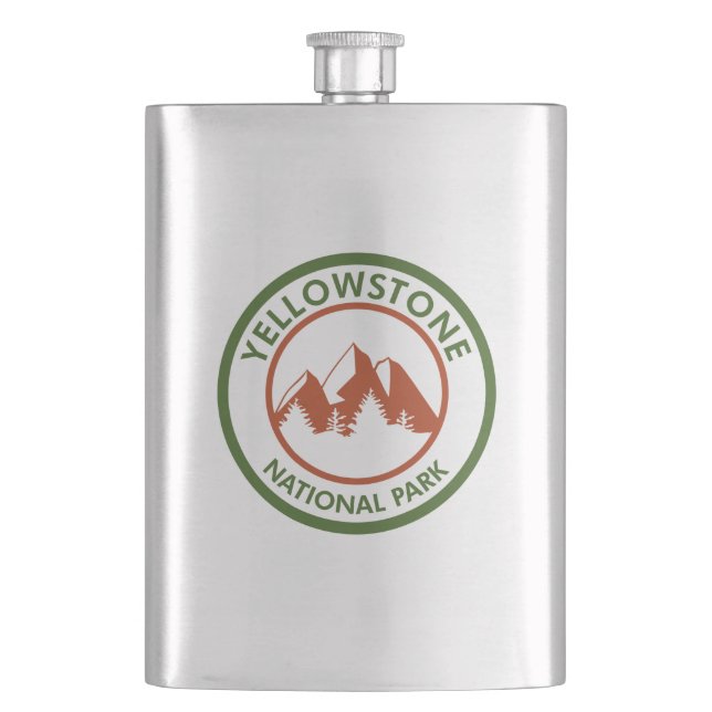 Yellowstone National Park Hip Flask (Front)