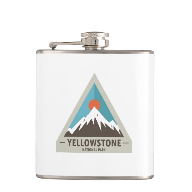 Yellowstone National Park Hip Flask (Front)