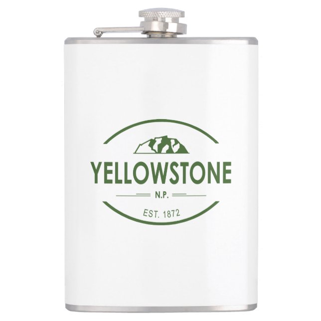 Yellowstone National Park Hip Flask (Front)