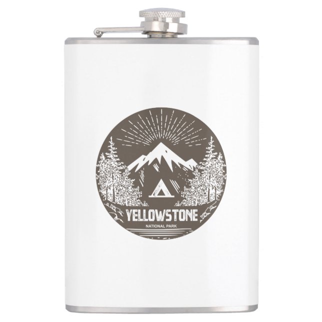 Yellowstone National Park Hip Flask (Front)