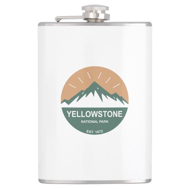 Yellowstone National Park Hip Flask (Front)