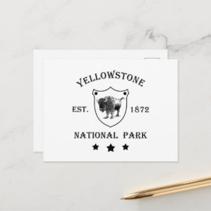 Yellowstone National Park Holiday Postcard