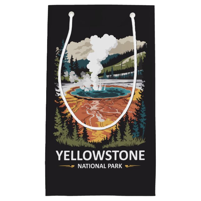 Yellowstone National Park Hot Spring  Small Gift Bag (Front)