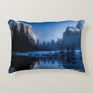 Yellowstone National Park In Winter Decorative Cushion